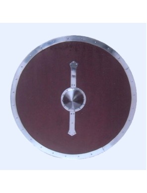 Bouclier d'armure viking rond - Bois/Acier