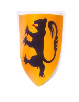 Bouclier d'armure médiéval peint à la main