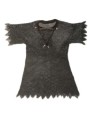 Chemise d'armure en cotte de mailles noire antique - la forge des chevaliers®