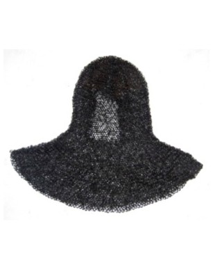 Capuche en cotte de mailles rivetée
Noir antique - La Forge des Chevaliers®