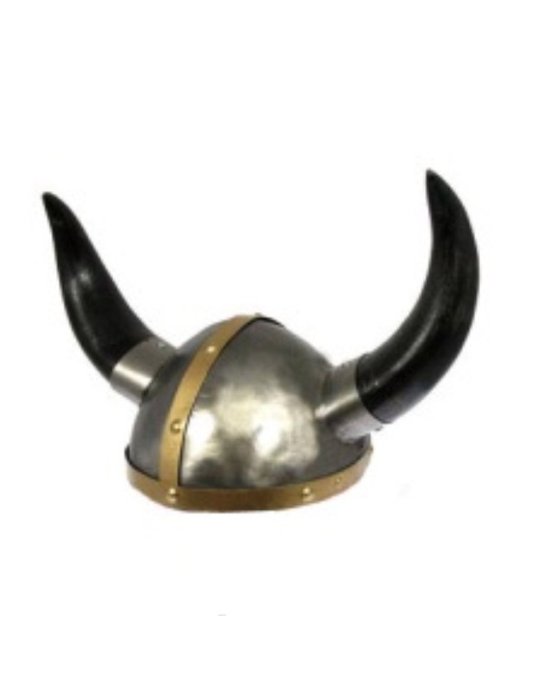 Casque médiéval d'armure à cornes viking