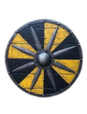 Bouclier rond Wooder Iron Battleworn 74 cm