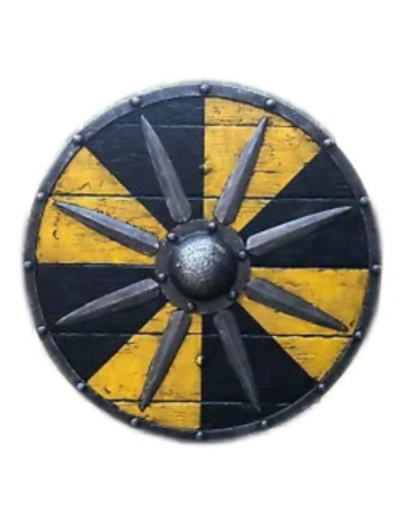 Bouclier rond Wooder Iron Battleworn 74 cm