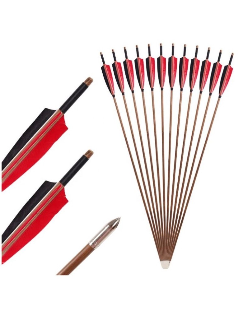 Flèches de Chasse en bambou - La forge des Chevaliers® Flèches de Chasse en bambou - La forge des Chevaliers®