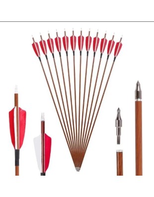 Flèche en carbone pur, texture bois