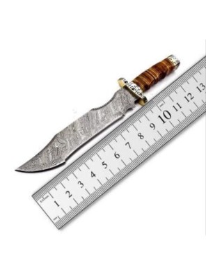 Couteau en acier de Damas - La forge des chevaliers®