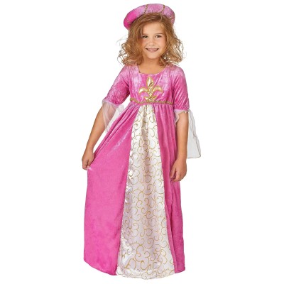 Déguisement de princesse médiévale rose et or - la Forge des Chevaliers®