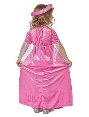 Déguisement de princesse médiévale rose et or - la Forge des Chevaliers®