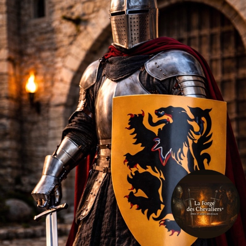 Bouclier médiéval Lion
