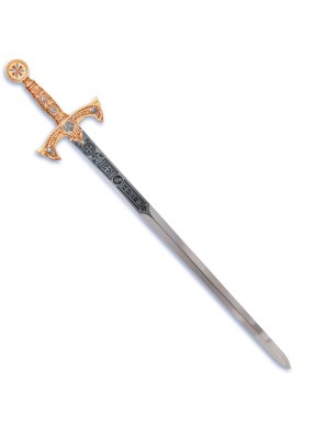 Épée des Templiers Marto – Finition Or & Gravure Profonde | Toledo