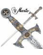 Épée des Templiers Marto – Version Argent Gravée | Tolède – Réf. 584.1