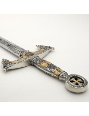 Épée des Templiers Marto – Version Argent Gravée | Tolède – Réf. 584.1