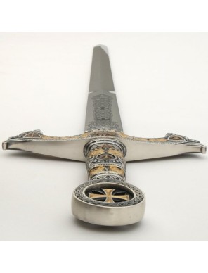 Épée des Templiers Marto – Version Argent Gravée | Tolède – Réf. 584.1