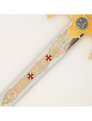 Épée des Templiers Or – Réf. 584 | Épée Marto officielle de Tolède