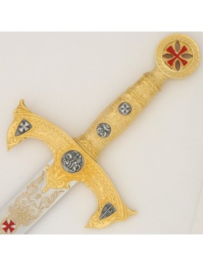 Épée des Templiers Or – Réf. 584 | Épée Marto officielle de Tolède