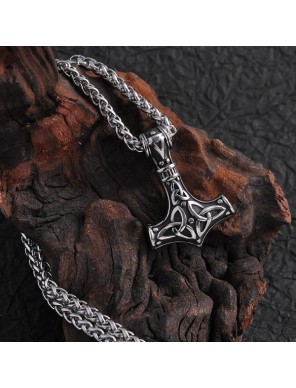 Collier Marteau de Thor féminin en acier inoxydable