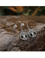 Boucles d’oreilles Arbre de Vie en acier inoxydable – Symbole celtique