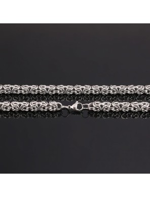 Ensemble Chaîne et Bracelet Byzantin – Acier Inoxydable 304