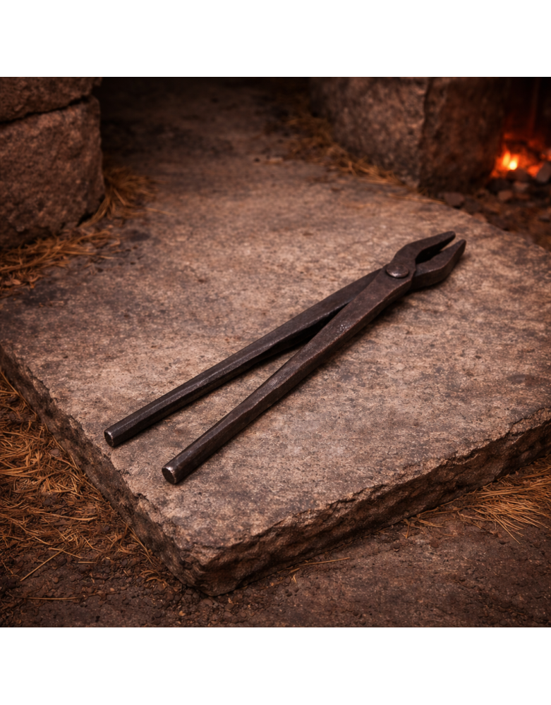 Pinces Médiévales en Fer Forgé – Fabrication Artisanale – 30 cm