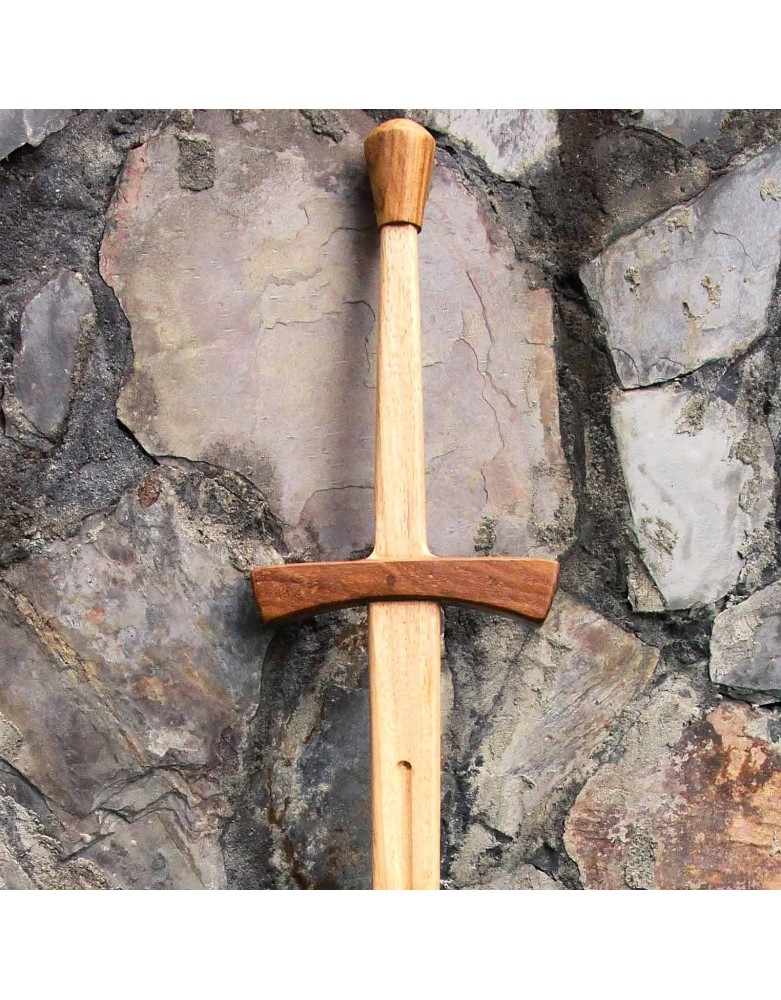 Épée d’entraînement médiévale en bois à deux mains 122 cm | Réf. 600598