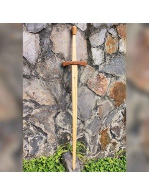 Épée d’entraînement médiévale en bois à deux mains 122 cm | Réf. 600598