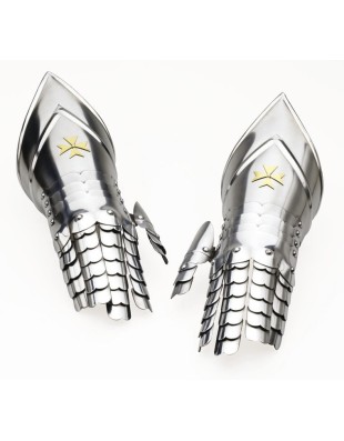 Guantelets templiers décorés – Armure médiévale Marto | Réf. 945.6