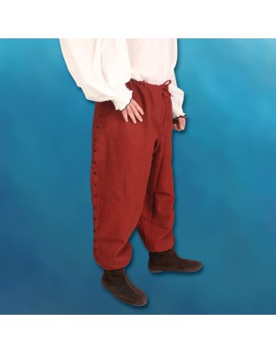 Pantalon médiéval à cordon cousu main – Artisanat historique | Réf. 101710