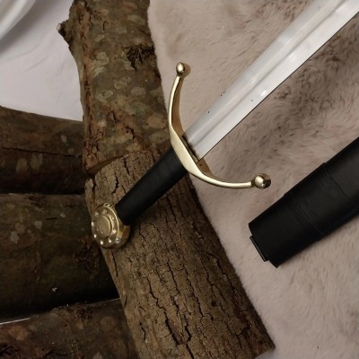 Épée médiévale avec fourreau en cuir