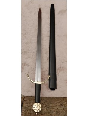 Épée médiévale avec fourreau en cuir