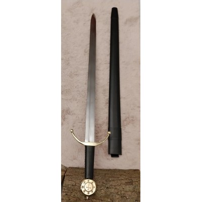 Épée médiévale avec fourreau en cuir