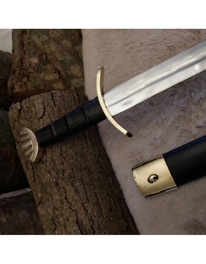 Épée médiévale Gotland avec fourreau en cuir
