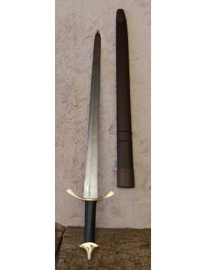 Épée viking médiévale avec fourreau en cuir