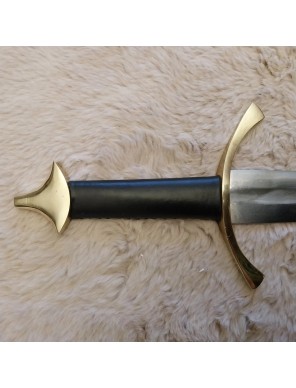 Épée viking médiévale avec fourreau en cuir