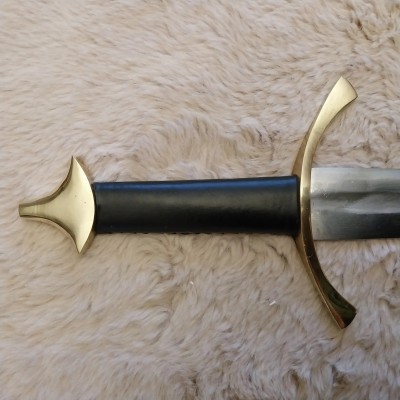 Épée viking médiévale avec fourreau en cuir