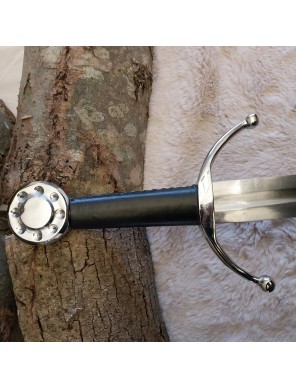 Épée médiévale 99 cm avec fourreau en cuir