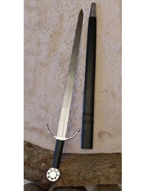 Épée médiévale 99 cm avec fourreau en cuir