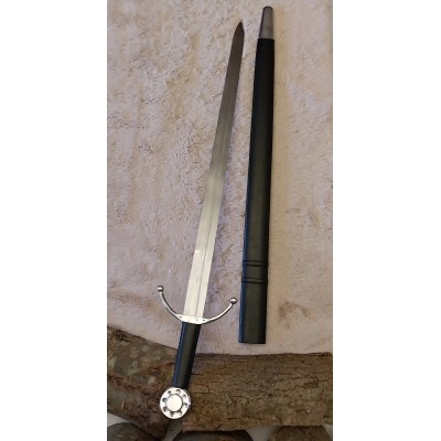 Épée médiévale 99 cm avec fourreau en cuir