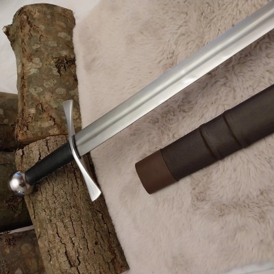 Épée d'archer médiévale 94 cm avec fourreau en cuir