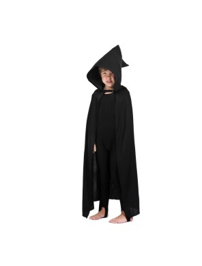 Cape à capuche noire - ENFANT