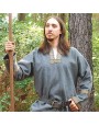 Tunique Viking en Laine grise – Costume Médiéval Nordique