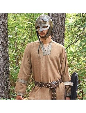 Tunique Viking en Laine marron – Costume Médiéval Nordique