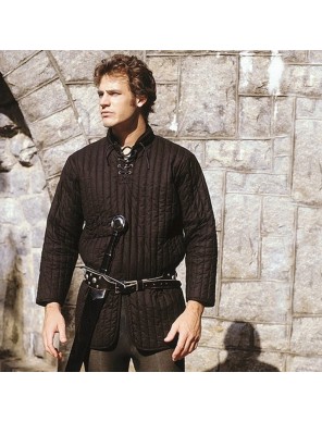Gambeson Médiéval Noir – Vêtement Rembourré