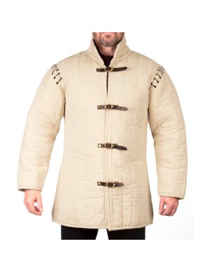 Gambeson médiéval modulable en coton – Manches amovibles