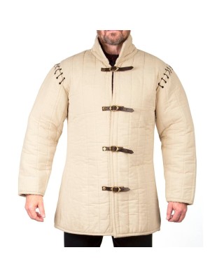 Gambeson médiéval modulable en coton – Manches amovibles