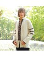 Gambeson médiéval nordique en coton crème