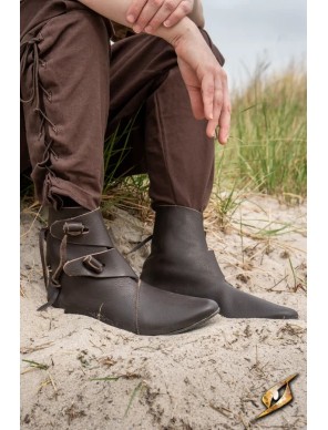 Chaussures Jorik en cuir marron foncé