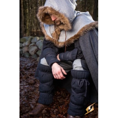 Ensemble de Brassards et jambières rembourrés – Protection matelassée médiévale