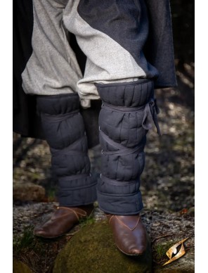 Ensemble de Brassards et jambières rembourrés – Protection matelassée médiévale