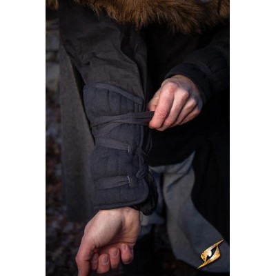 Brassards et jambières rembourrés – Protection matelassée médiévale