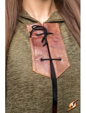 Manteau médiéval Benedict à capuche MARRON